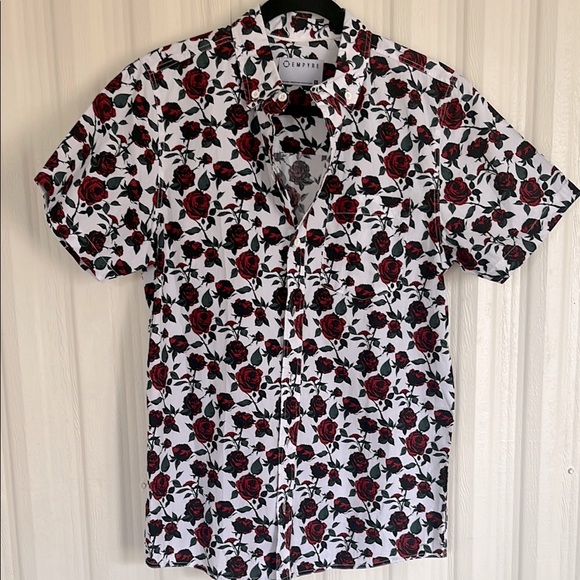 Empyre Other - EMPYRE‎ TATE Roses Floral Print Mens Shirt Size S